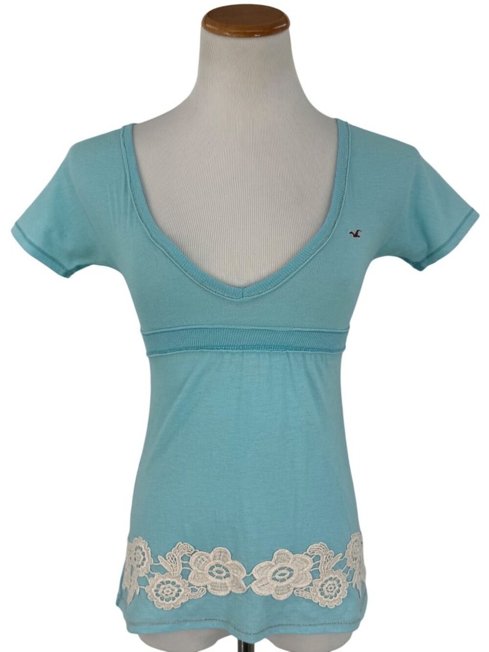 VTG Hollister Babydoll Top | Y2K Coquette Grunge Fairy Soft Girl Alt 90s Coastal
